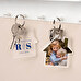 Porte-clés acrylique personnalisé avec forme de maison
