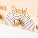 Personalised wooden key rack