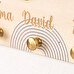 Personalised wooden key rack Personalised wooden key rack