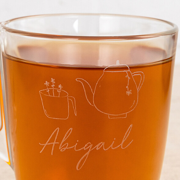 Caneca de chá personalizada