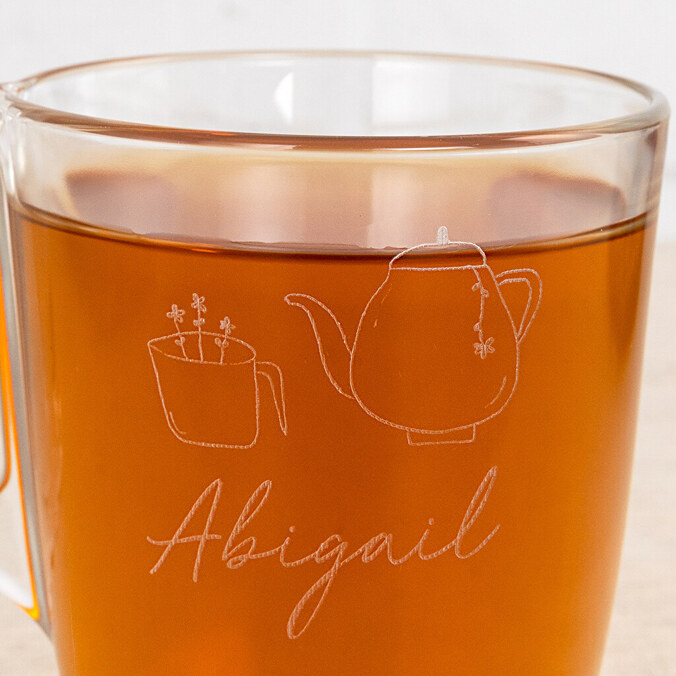 Personalised tea cup