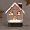 Personalised 3D lamp house shaped with wooden base