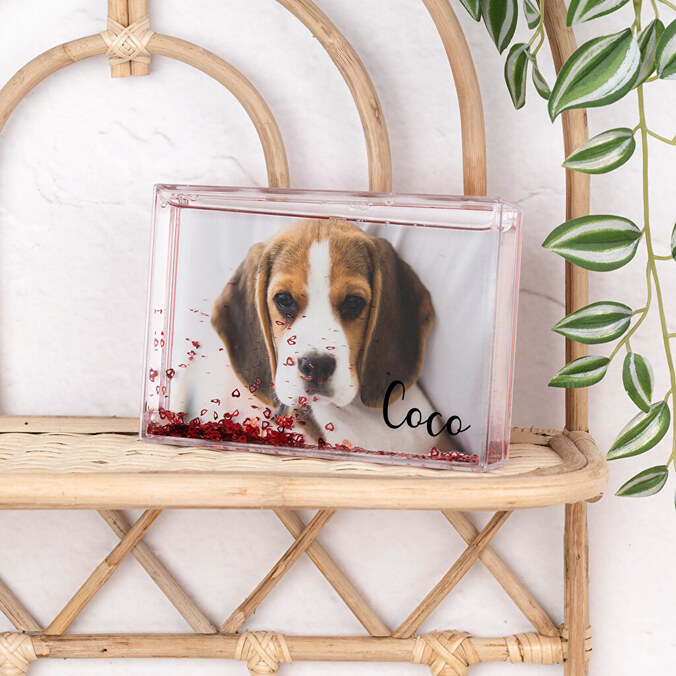 Sněžítko s fotkou obdélníkové