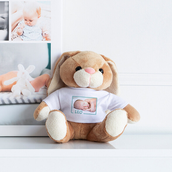 Peluche lapin personnalisée