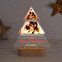 Personalised 3D lamp tree with wooden base
