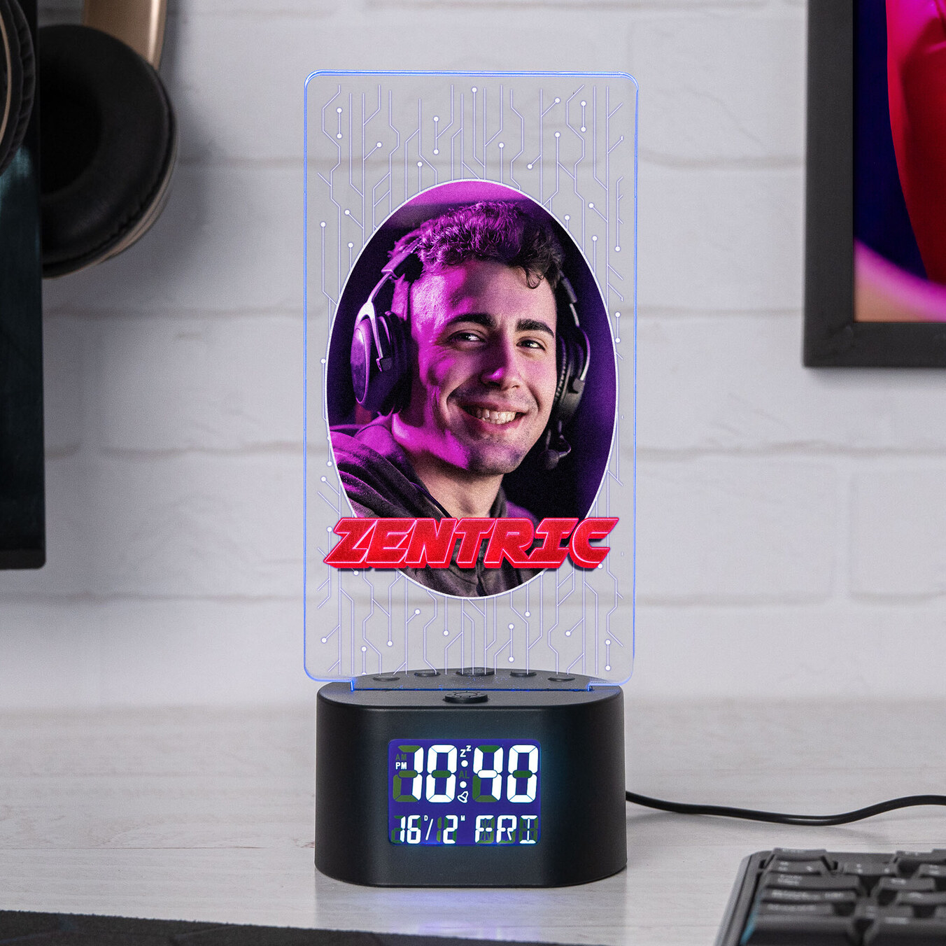 Personalizovaný svítící budík