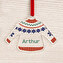 Personligt akryl Julepynt i form af en sweater Personligt akryl Julepynt i form af en sweater