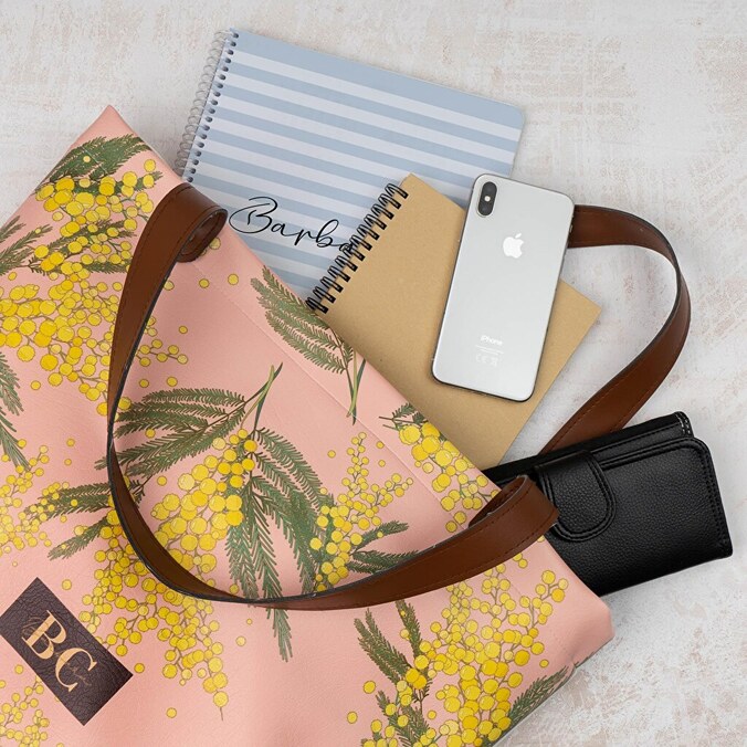 Personalised shopping bag with zipper