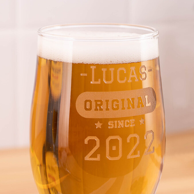 2er Pack Biergläser mit Gravur 32 cl.