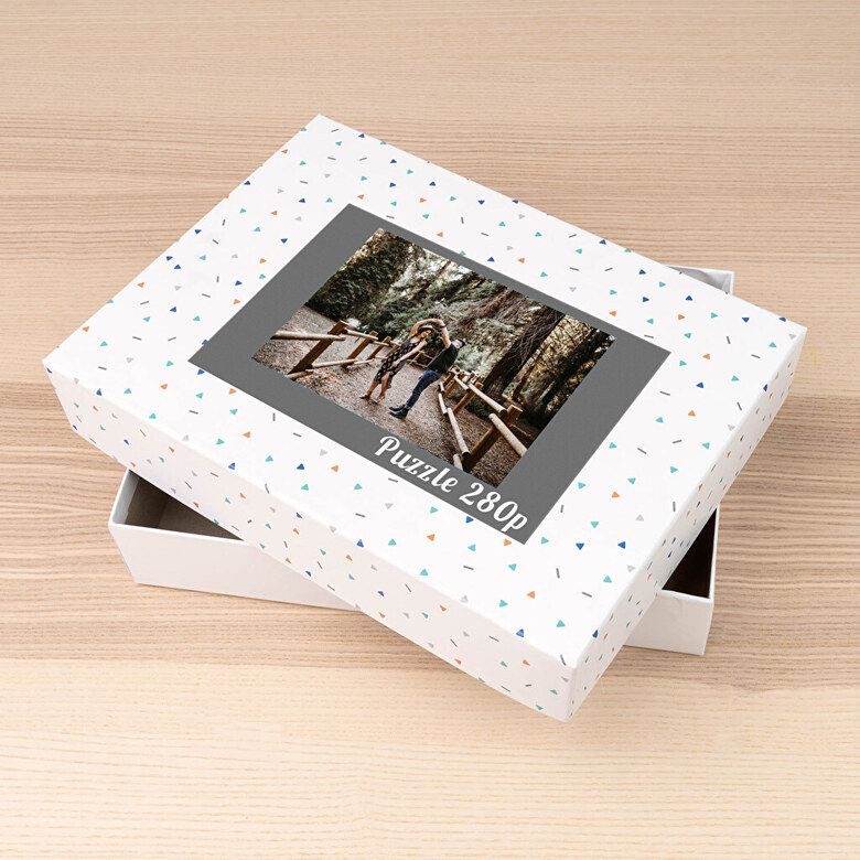 Puzzles rectangulares cartón personalizados | Wanapix