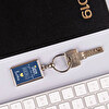 Porta-chaves metálico rectangular personalizado