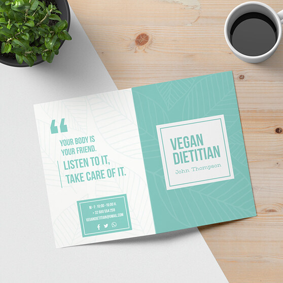 Bi-fold and tri-fold leaflet formats
