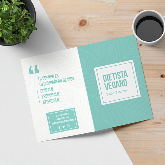 Folletos en formato díptico o tríptico