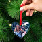 Personalised heart shaped acrylic Christmas ornament