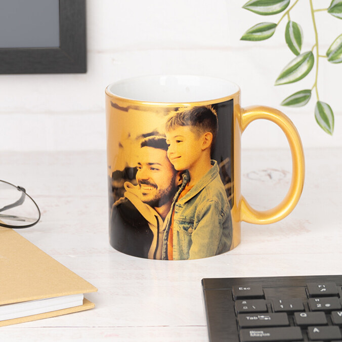 Taza purpurina personalizada