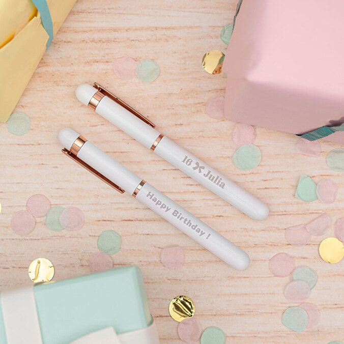 Engraved rollerball pen