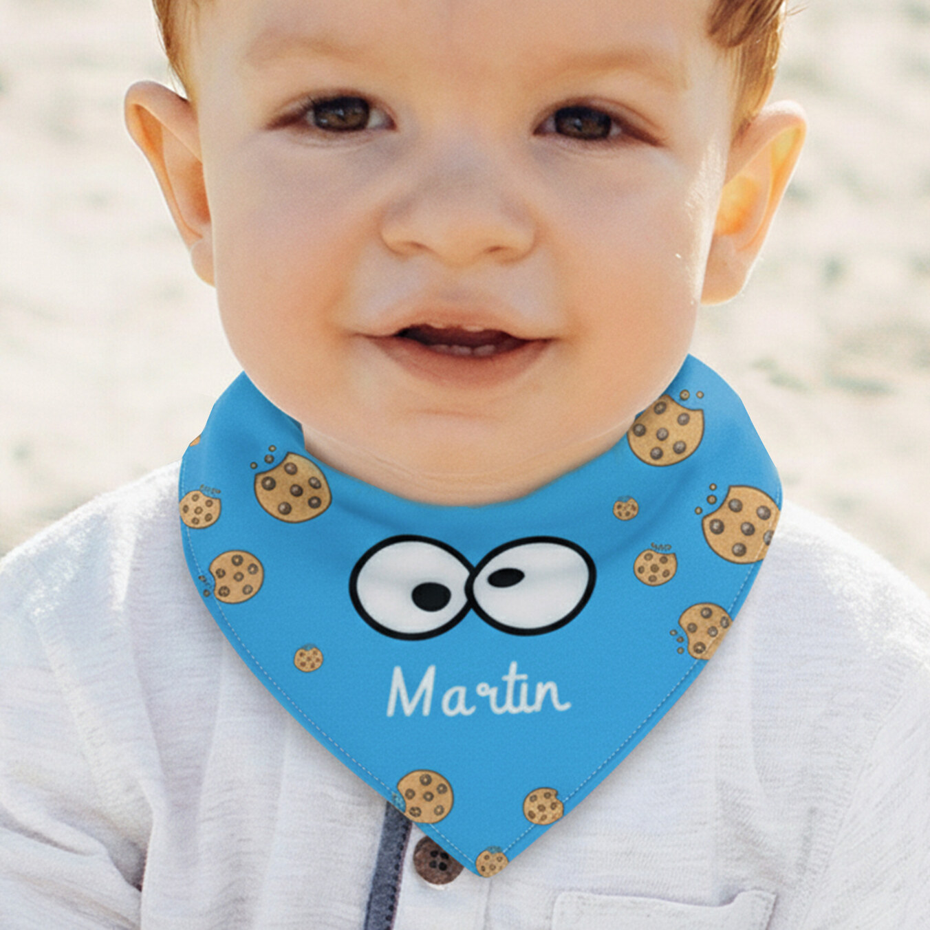 Personalised bandana bib