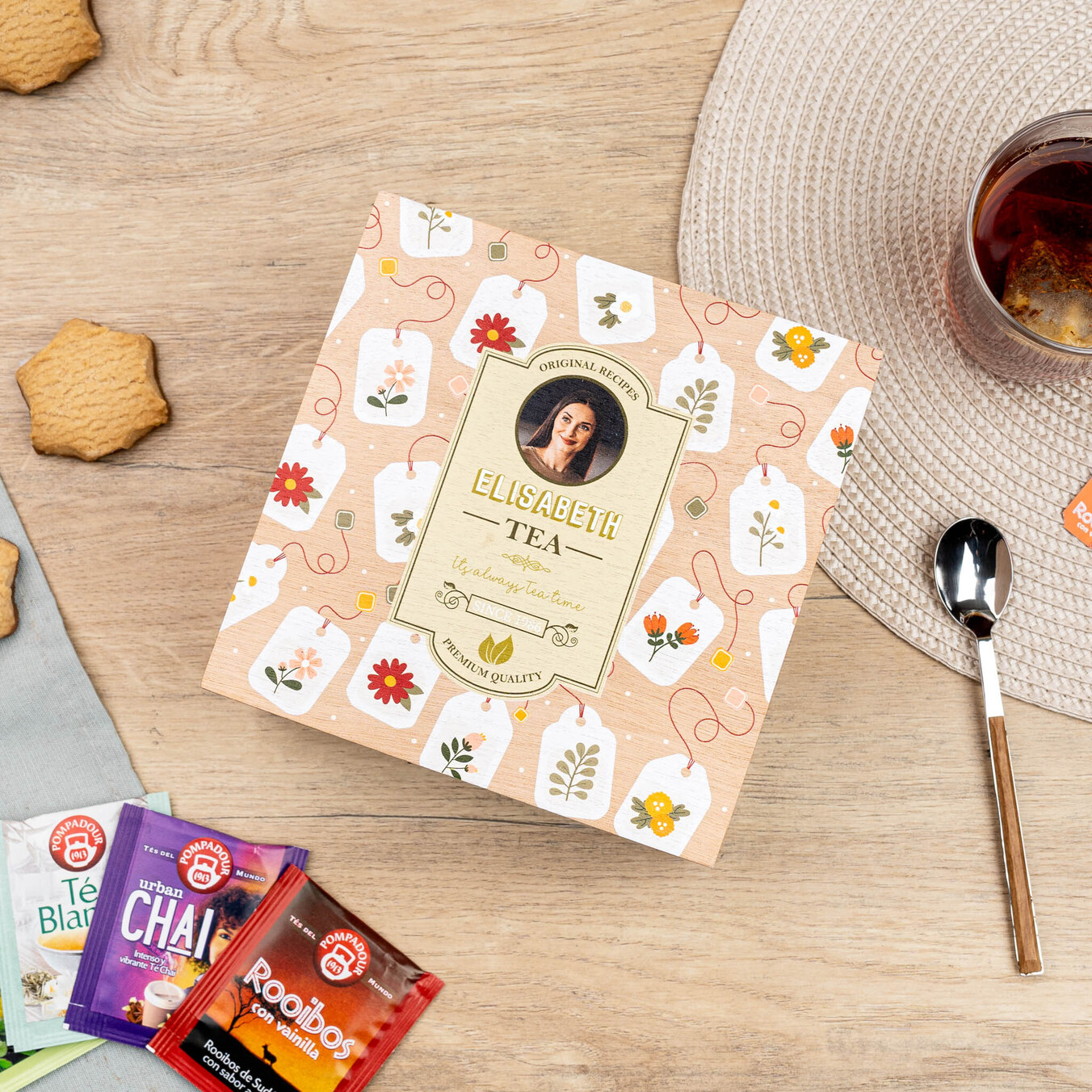Scatola porta tè e tisane personalizzata