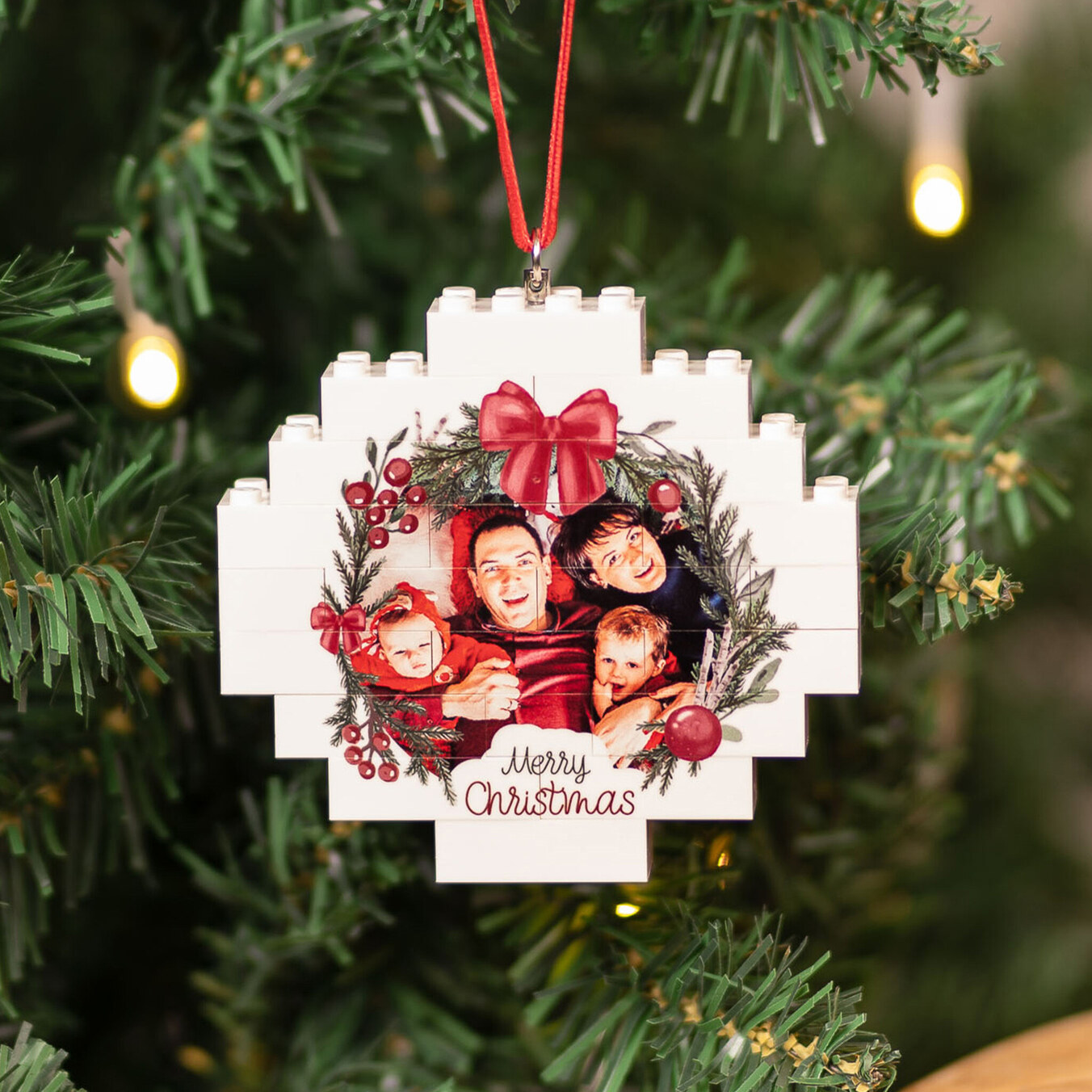 Personalised Christmas Ball Blocks