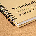 Personalised eco-friendly A5 notebook made from recycled paper