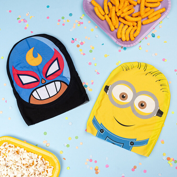 Máscara textil de cara 3D personalizada