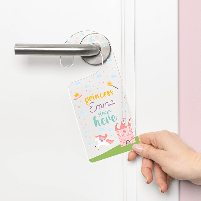 Gepersonaliseerde acryl deurhanger