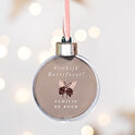 Set 4 ronde kerstballen bedrukken