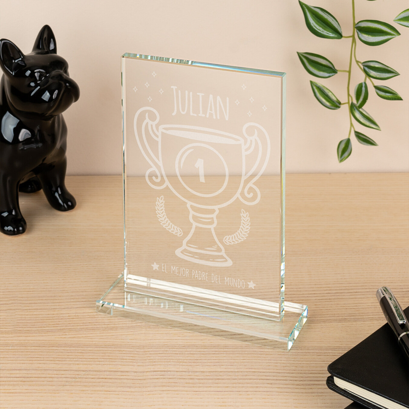 Personalizowane trofeum prostokątne, szkło