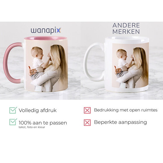 Mokken met 360 graden bedrukt