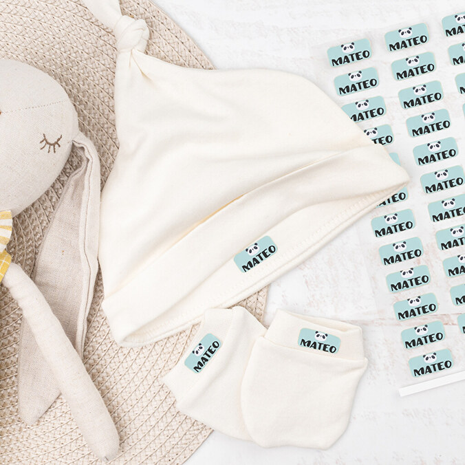 Personalised iron-on name labels