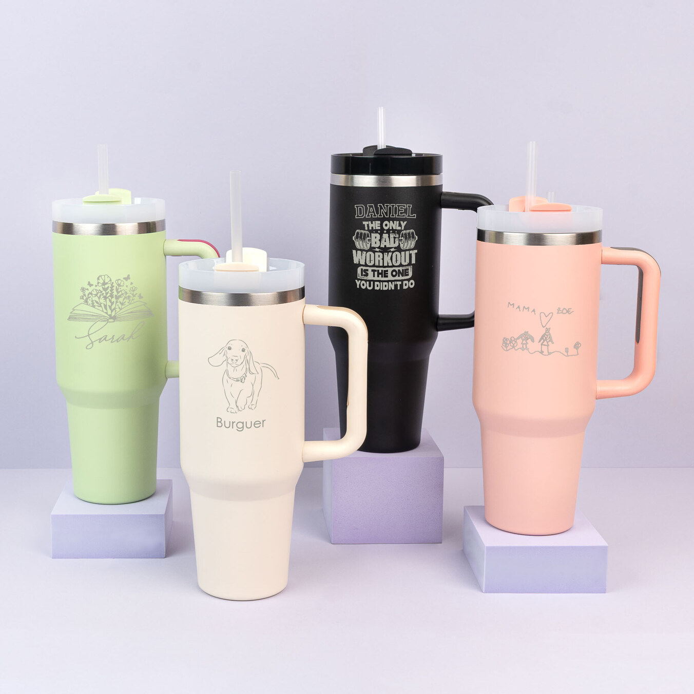 Personalizowany dwuwarstwowy kubek termiczny 1,2 l.