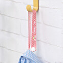 Personalised ribbon for hanging jackets and school clothes
