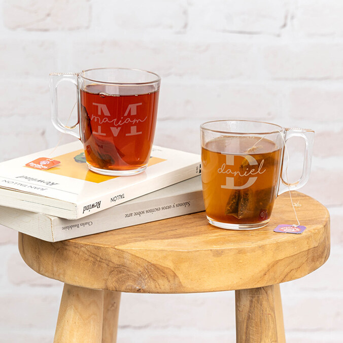Pack 2 tazas de té personalizadas