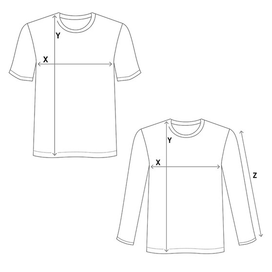 Tailles de t-shirts de bébé Tailles de t-shirts de bébé