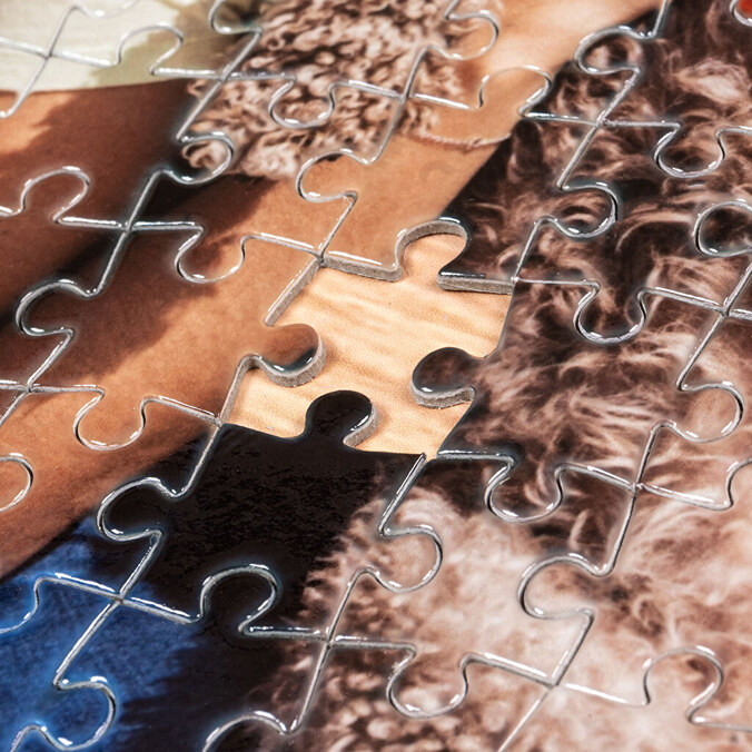 Personalizowane prostokątne puzzle kartonowe