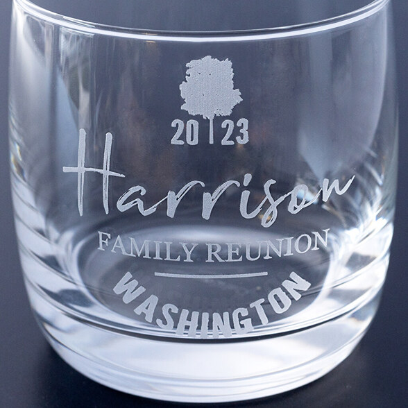 Personalised water glass