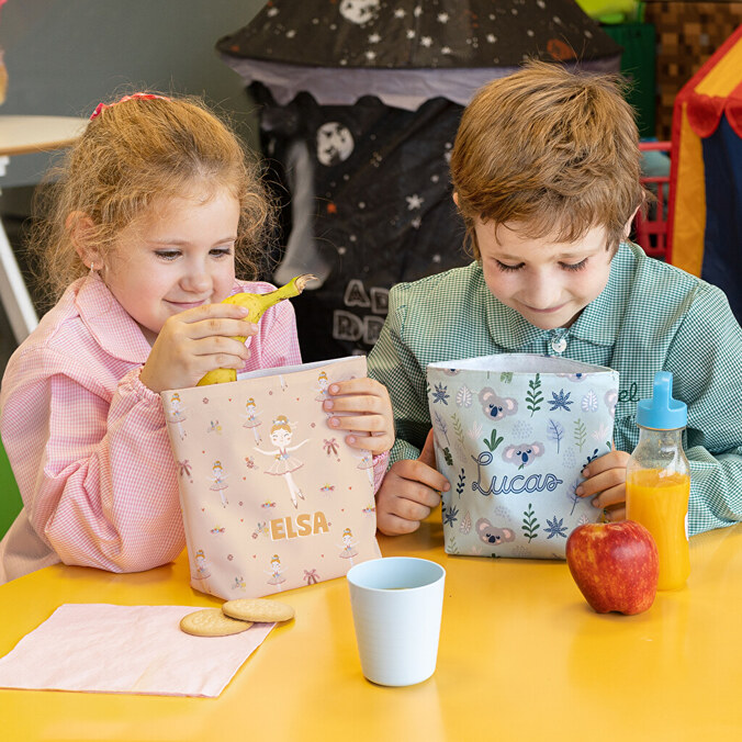 Wiederverwendbarer Snackbeutel aus Stoff zum selbst gestalten