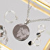 Personalised engraved round necklace
