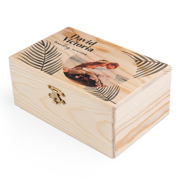 Drewniane pudełka personalizowane