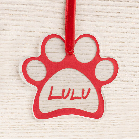 Adornos navideños personalizados de metacrilato
