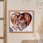 Personalizowane puzzle kartonowe serce, w ramie