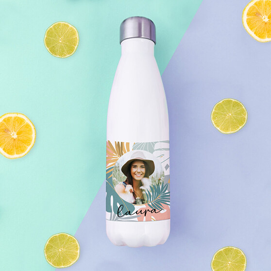 Botella de acero con foto de amigas Botella de acero con foto de amigas