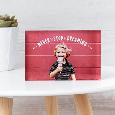 Acrylic photo block