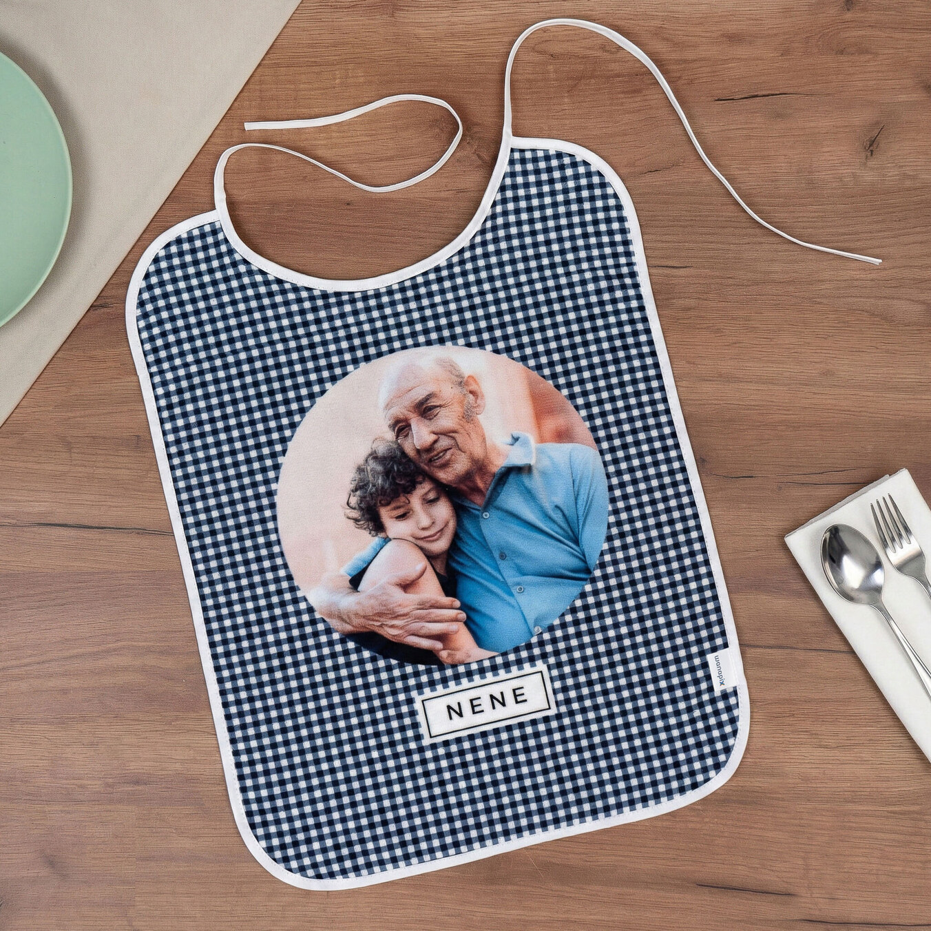 Personalised adult bib