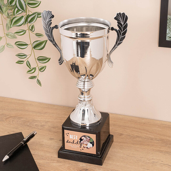 Trofeo coppa grande con targa stampata
