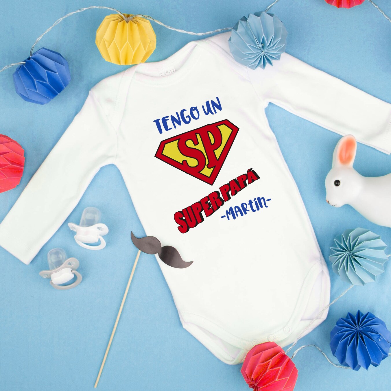 Body bebé manga larga personalizado