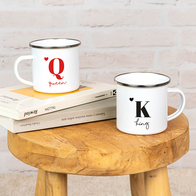 Personalised enamel mug