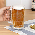 Jarra de cerveza grabada