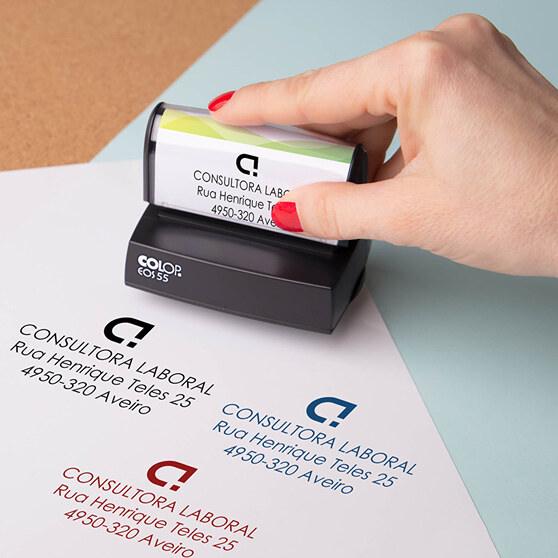 Carimbos personalizados automáticos para estampar sobre papel Carimbos personalizados automáticos para estampar sobre papel