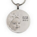 Personalised engraved round keychain